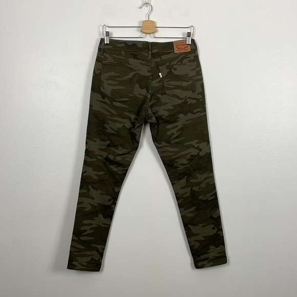 Levi's 711 Womens 30 Jeans Camo Green 5 Pocket Skinny Ankle Leg Casual Pants - Picture 7 of 12